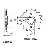 Přední řetězové kolečko Honda
